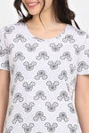 Rosaline Mickey & Donald Knit Cotton Pyjama Set - Anthra Melange — thumbnail 5